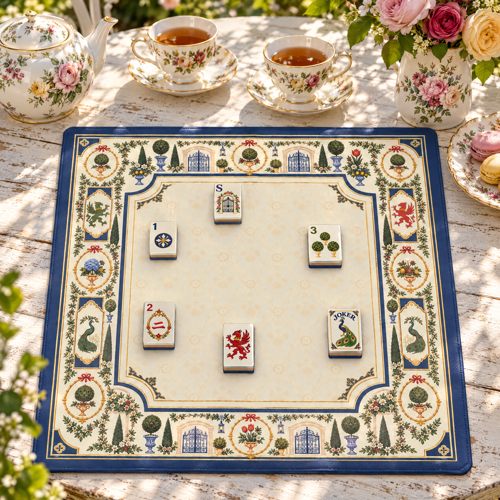 Royal Garden Vintage Mahjong Set - Engraved Acrylic – Mahstead